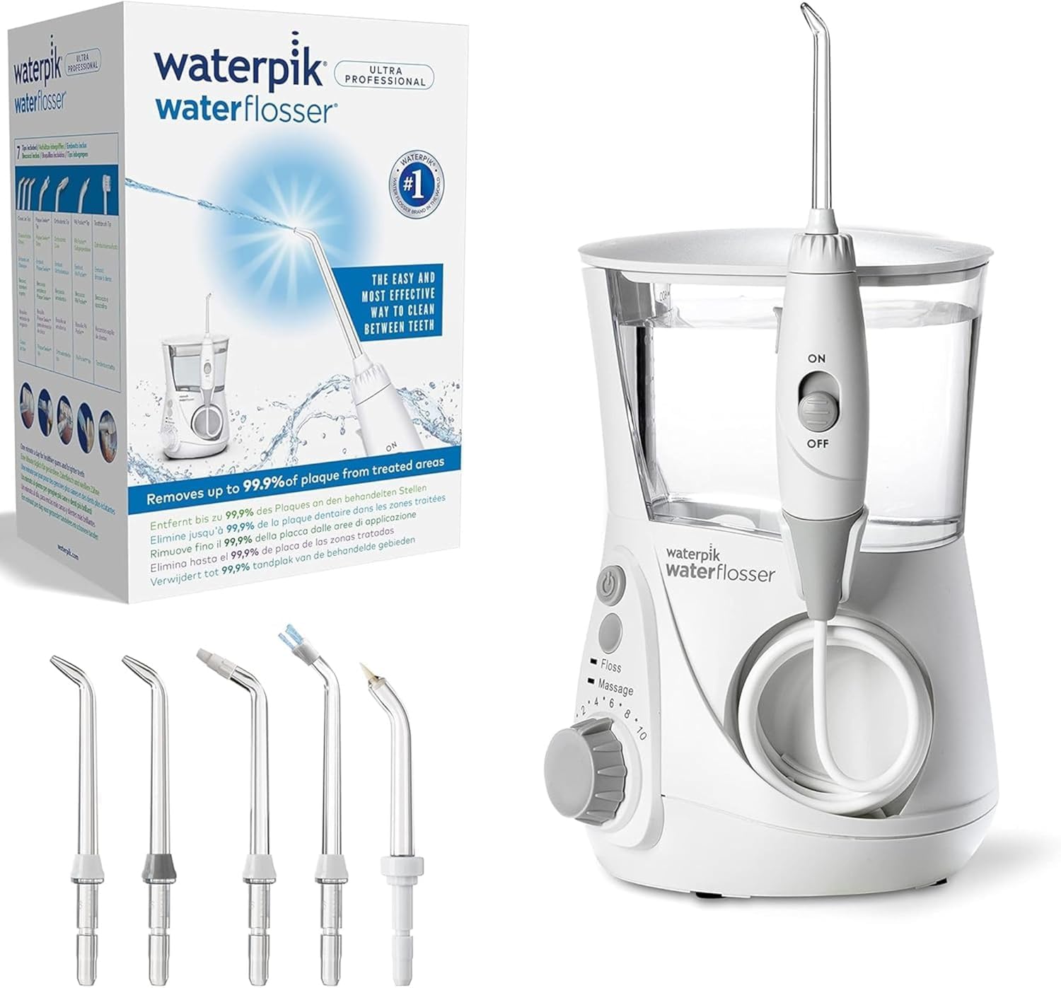 Irrigador de sobremesa Waterpik Ultra Professional con cabezales