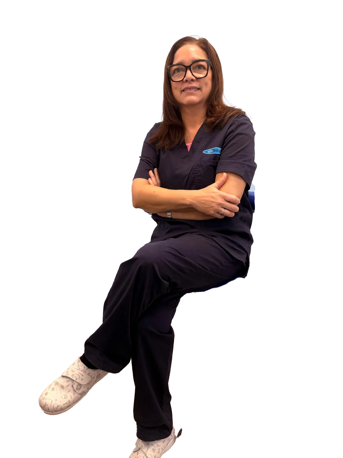 Retrato de Patricia, del área de odontología general de Élite Dental